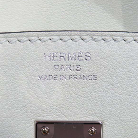 HERMES Hermes Birkin 25 Handbag Vert Fizz Silver Hardware Swift B Stamp C71 W... - Picture 12 of 16